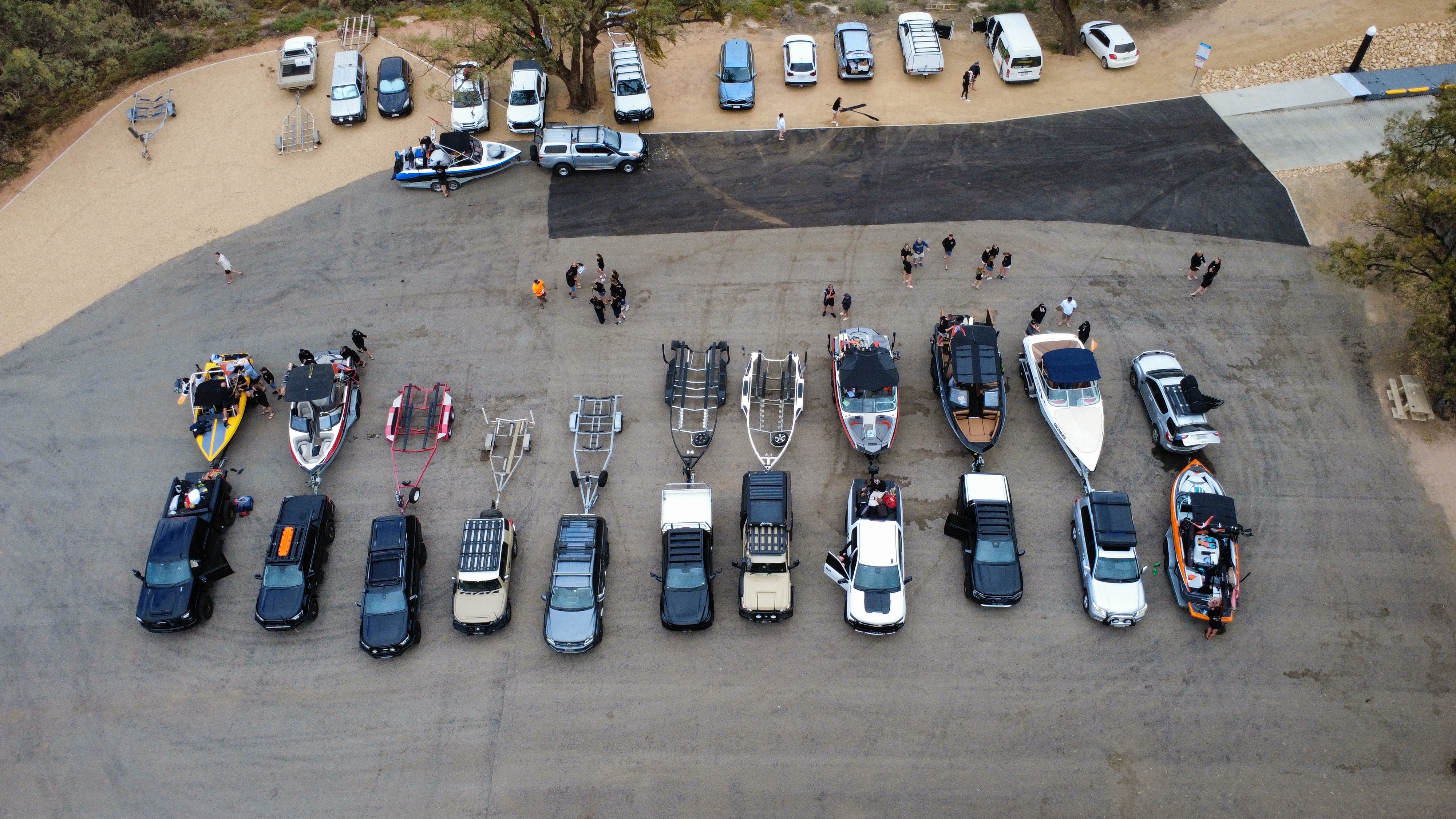 Boat Gathering on the Murray